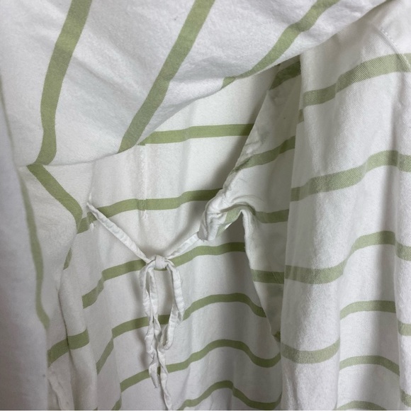 Soft Surroundings Striped Asymmetrical Button Wrap Tunic Top - Picture 10 of 13